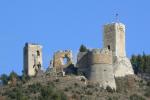 Castello di Popoli di giorno, visione frontale 