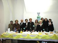 volontari con il Sindaco Emidio Castricone