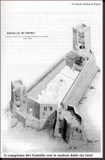 Sezione del castello di Popoli tratta da 
