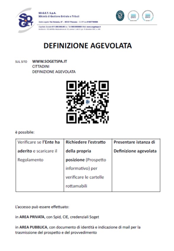 definizione agevolata